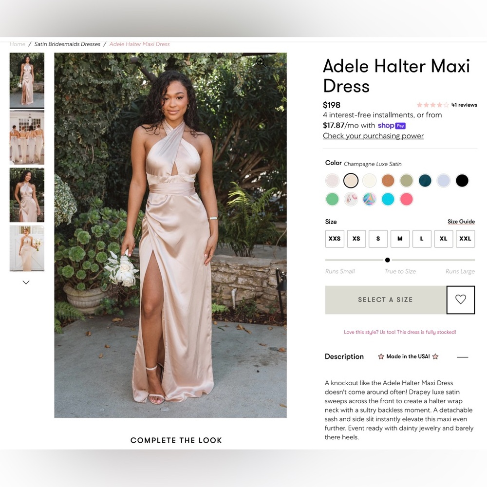 Show Me Your Mumu Adele Halter Maxi Dress - XS